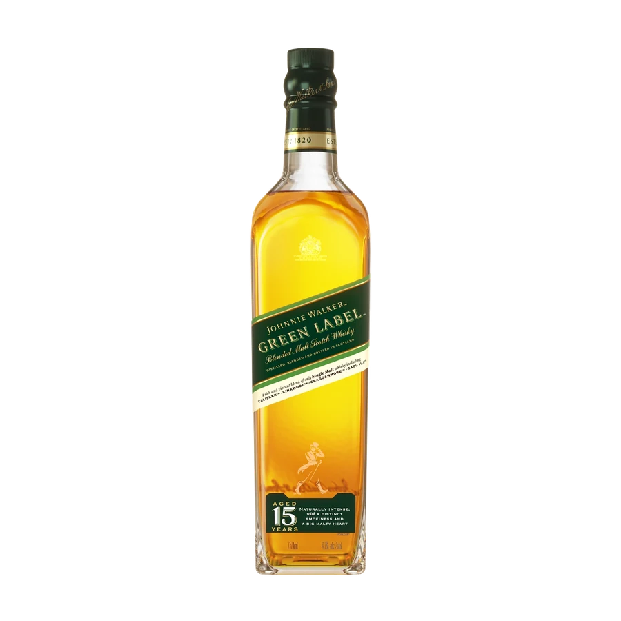 Johnnie Walker Green Label 15 Years Old 酒瓶